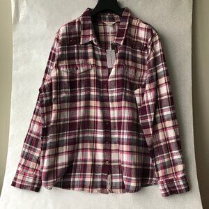 Lucky Brand  Women Boyfriend  Shirt 100% Cotton  Size : XL